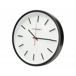 RELOJ Q-CONNECT DE PARED DE PLASTICO REDONDO 34,4 CM MOVIMIENTO SILENCIOSO COLOR NEGRO