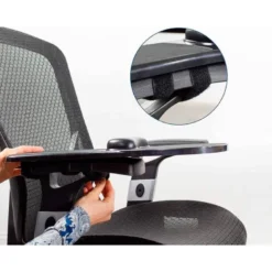 REPOSABRAZOS ERGONOMICO Q-CONNECT CON ALFOMBRILLA DE RATON Y APOYO DE MUÑECA COLOR NEGRO 220X140X480 MM