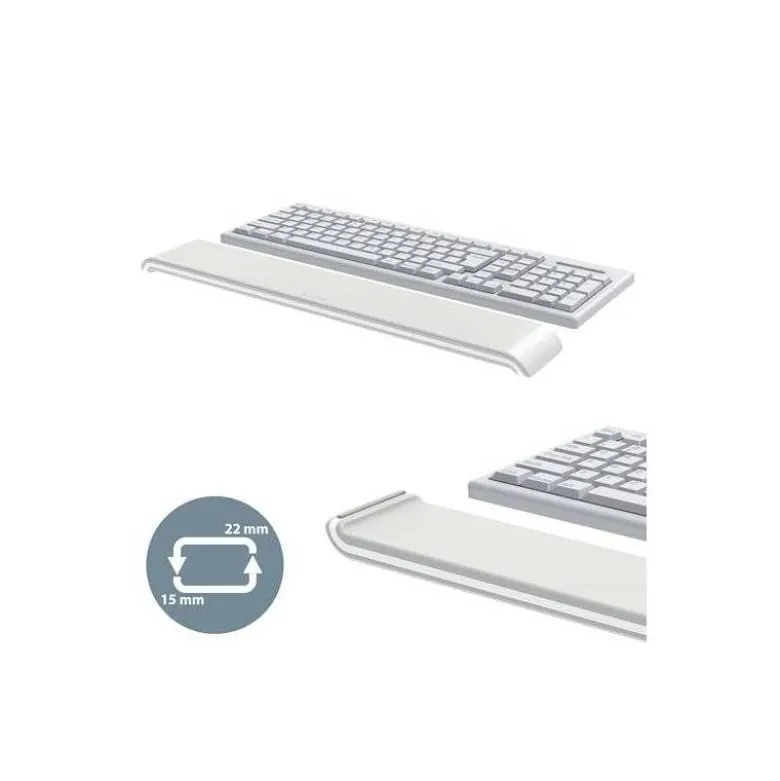 REPOSAMUÑECAS LEITZ ERGO COSY PARA TECLADO AJUSTABLE COLOR GRIS