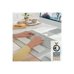 REPOSAMUÑECAS LEITZ ERGO COSY PARA TECLADO AJUSTABLE COLOR GRIS