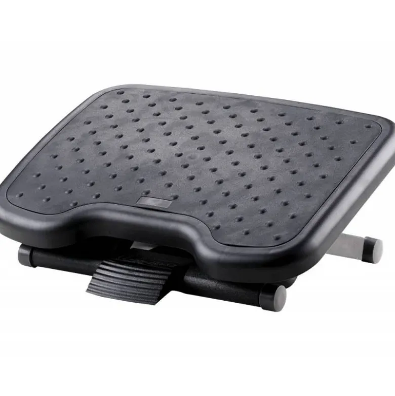 Reposapies ajustable Q-Connect premium con alfombrilla de caucho