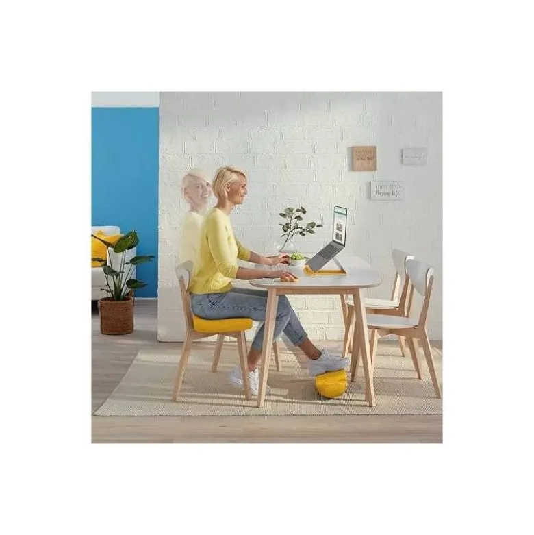 REPOSAPIES DE ESCRITORIO LEITZ ACTIVE ERGO COSY COLOR AMARILLO