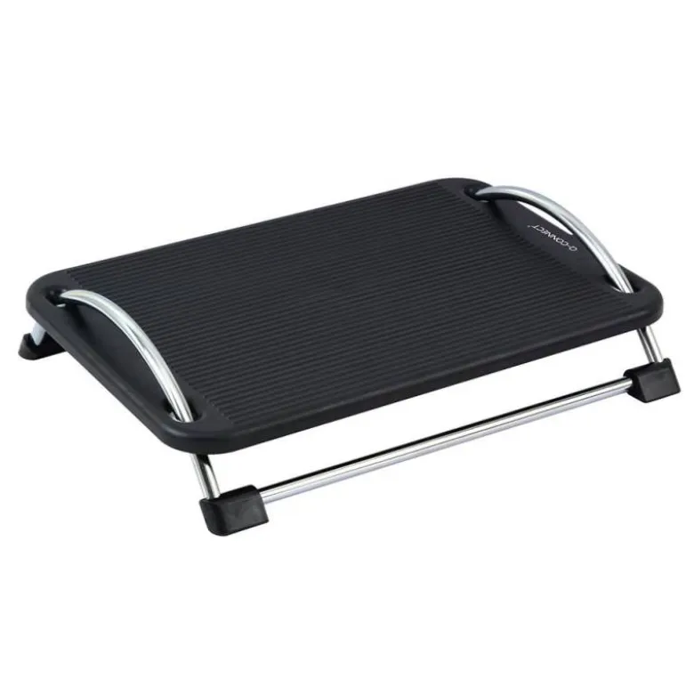 REPOSAPIES PLASTICO Q-CONNECT ANTIDESLIZANTE CON BARRAS DE ACERO 434X330X105 MM