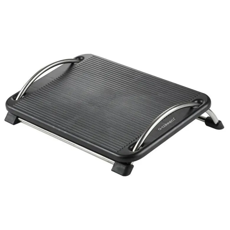 REPOSAPIES PLASTICO Q-CONNECT ANTIDESLIZANTE CON BARRAS DE ACERO 434X330X105 MM