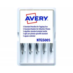 REPUESTO DE AGUJA AVERY CORTA ESTANDAR BASE PLASTICO PARA PISTOLA DE NAVETES TGS005 CAJA DE 5 UNIDADES
