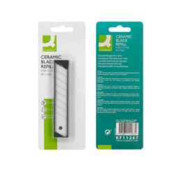 REPUESTO CUTER ANCHO CERAMICO Q-CONNECT BLISTER DE 5 UNIDADES PARA CUTER KF17106