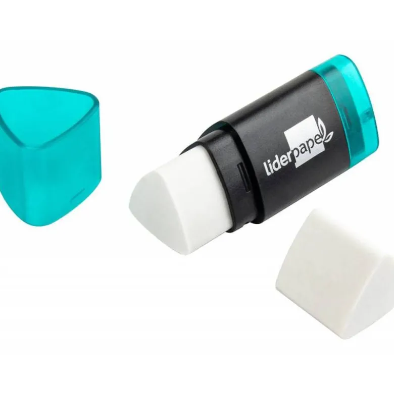 Repuesto goma liderpapel forma triangular con sacapuntas
