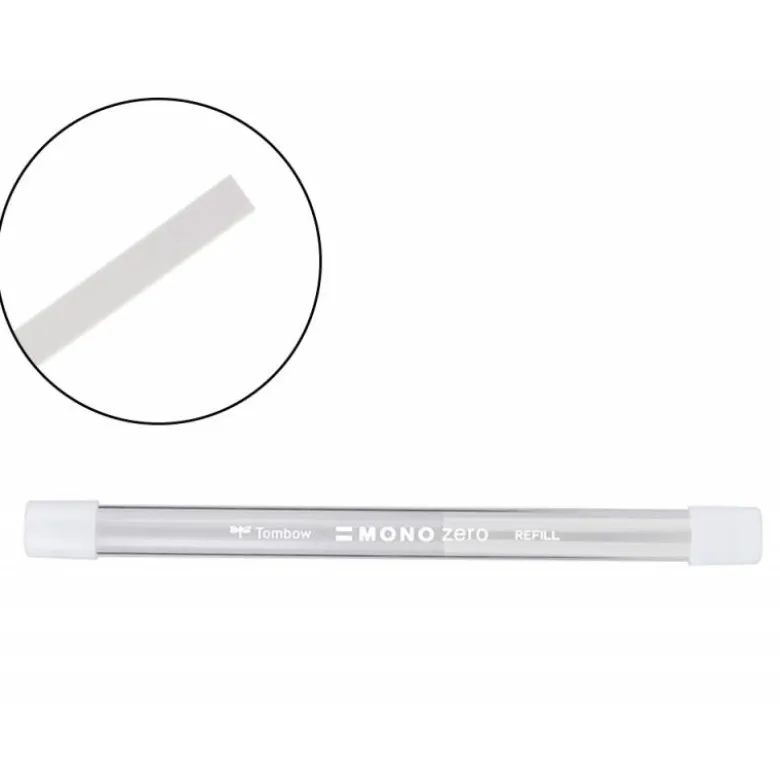 REPUESTO PORTAGOMAS TOMBOW MONO ZERO RECTANGULAR 2,5 X 5 MM TUBO CON 2 UNIDADES