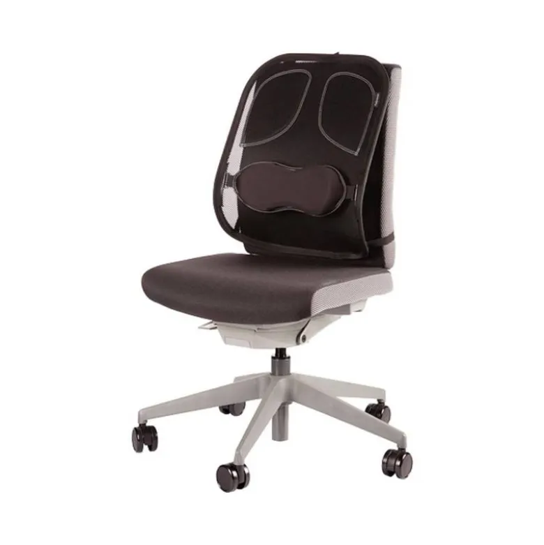 Respaldo ergonomico marca Fellowes mesh profesional apoyo lumbar ajustable