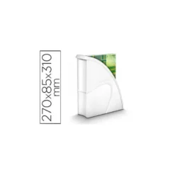 Revistero de plástico CEP Blanco 85X270X310 mm