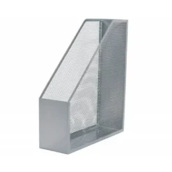 Revistero gris metalico rejilla Q-Connect