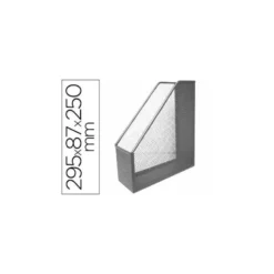 Revistero gris metalico rejilla Q-Connect