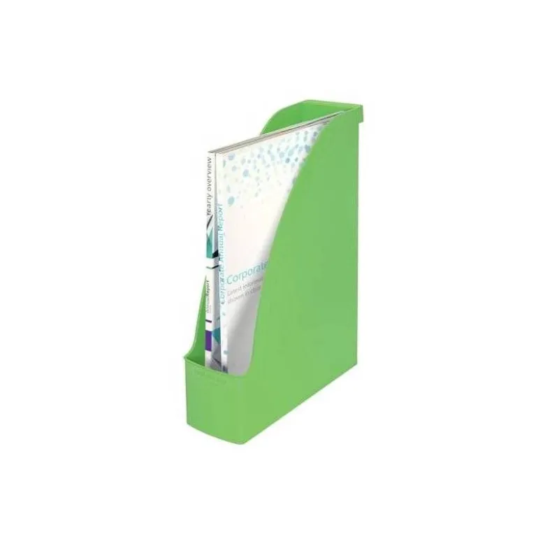 REVISTERO LEITZ RECYCLE PLASTICO LOMO 60 MM VERDE 78X308X278 MM
