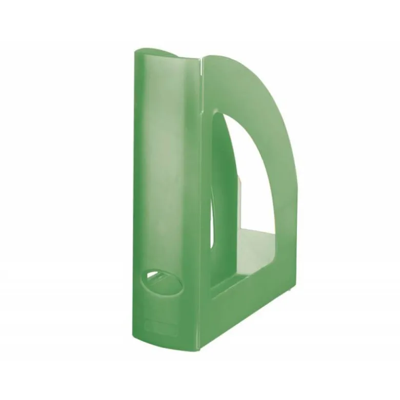 Revistero Liderpapel verde translucido