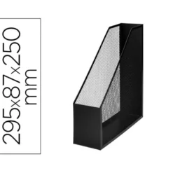 Revistero negro rejilla Q-Connect
