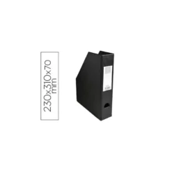 Revistero Plastico Exacompta color Negro 310x230x70 mm