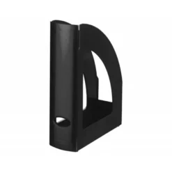 Revistero plastico Liderpapel negro opaco