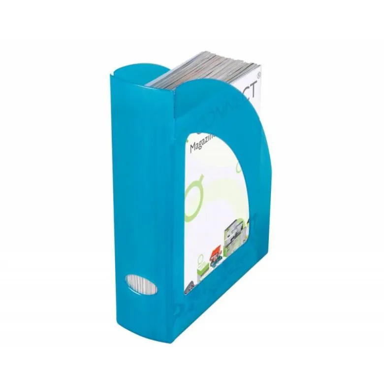 REVISTERO PLASTICO Q-CONNECT AZUL TRANSLUCIDO