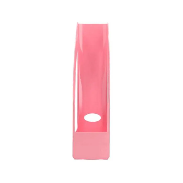 REVISTERO PLASTICO Q-CONNECT COLOR ROSA PASTEL
