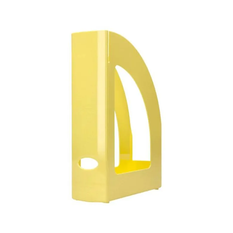 REVISTERO PLASTICO Q-CONNECT COLOR AMARILLO PASTEL