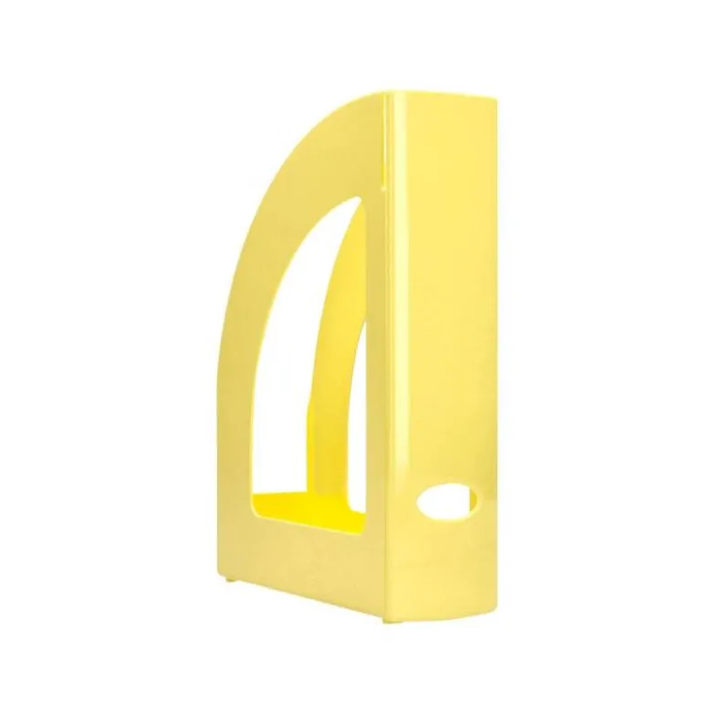 REVISTERO PLASTICO Q-CONNECT COLOR AMARILLO PASTEL
