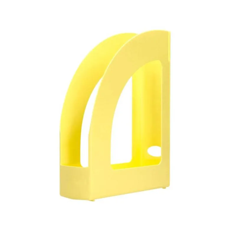 REVISTERO PLASTICO Q-CONNECT COLOR AMARILLO PASTEL