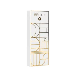 ROLLER BELIUS CARTE BLANCHE COLOR BLANCO Y DORADO TINTA NEGRA CAJA DE DISEÑO