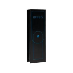 ROLLER BELIUS TURBO ALUMINIO COLOR AZUL Y NEGRO TINTA AZUL CAJA DE DISEÑO