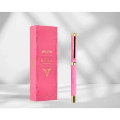 ROLLER BELIUS WILD WEST ALUMINIO COLOR ROSA DORADO TINTA COLOR NEGRO CAJA DE DISEÑO