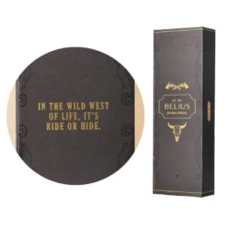 ROLLER BELIUS WILD WEST ALUMINIO COLOR NEGRO DORADO TINTA COLOR NEGRO CAJA DE DISEÑO