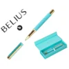 ROLLER BELIUS WILD WEST ALUMINIO COLOR TURQUESA DORADO TINTA COLOR NEGRO CAJA DE DISEÑO