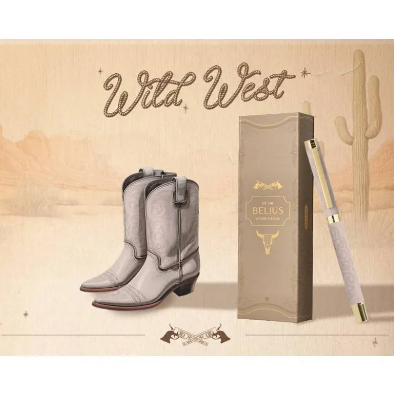 ROLLER BELIUS WILD WEST ALUMINIO COLOR BEIGE TINTA COLOR NEGRO CAJA DE DISEÑO