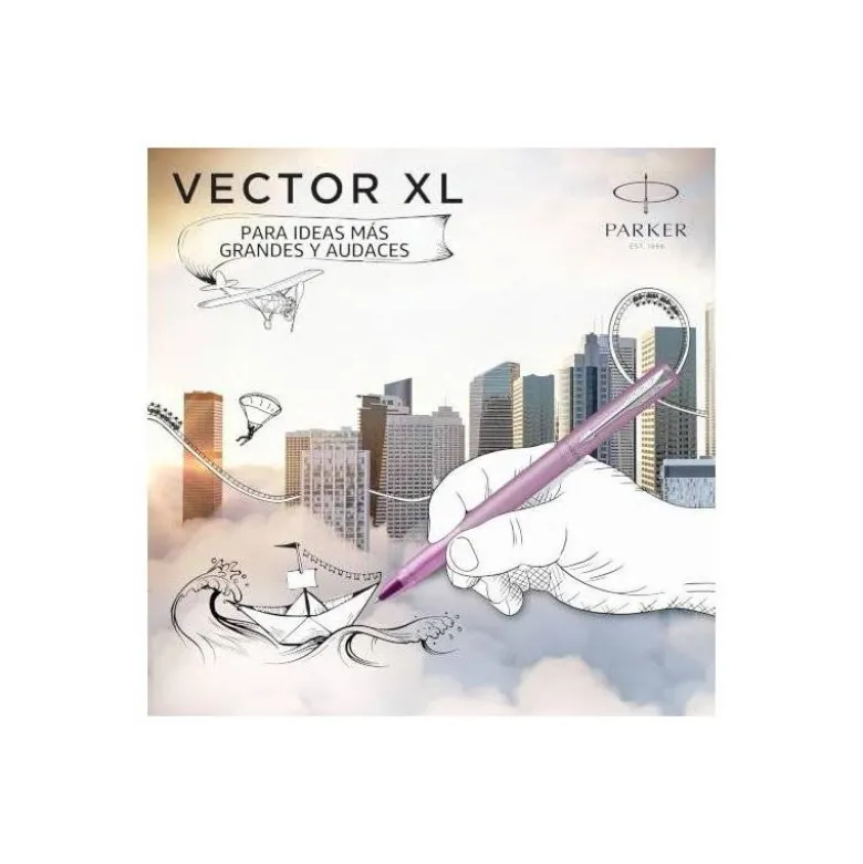 ROLLER PARKER VECTOR XL LILAC PUNTA FINA