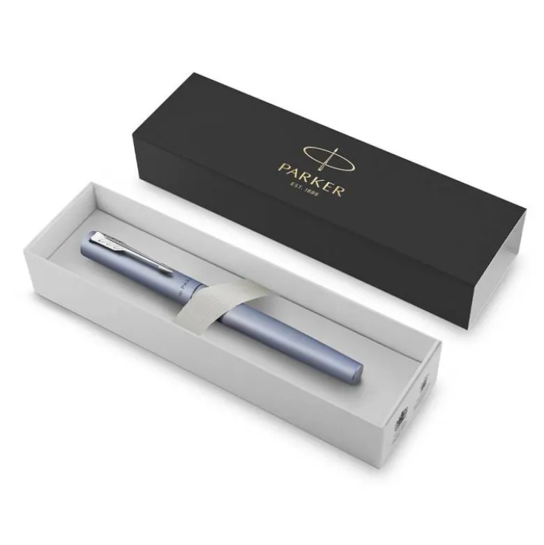ROLLER PARKER VECTOR XL SILVER BLUE PUNTA FINA