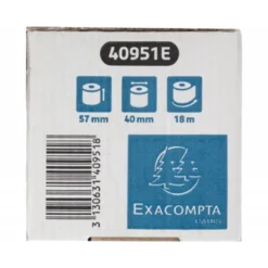 ROLLO SUMADORA EXACOMPTA SAFE CONTACT TERMICO 57 MM X 40 MM 52 G/M2