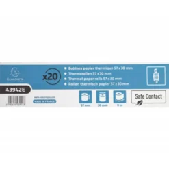 ROLLO SUMADORA EXACOMPTA SAFE CONTACT TERMICO 57 MM X 30 MM 52 G/M2