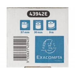 ROLLO SUMADORA EXACOMPTA SAFE CONTACT TERMICO 57 MM X 30 MM 52 G/M2