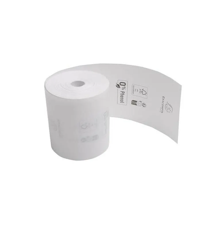 ROLLO SUMADORA EXACOMPTA TERMICO 80 X 80 MM 48 G/M2 SIN BISFENOL A NI PLASTICO