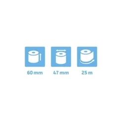 ROLLO SUMADORA EXACOMPTA TERMICO 60 MM X 47 MM 55 G/M2