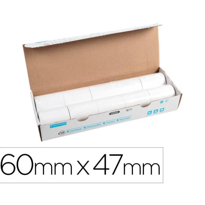 ROLLO SUMADORA EXACOMPTA TERMICO 60 MM X 47 MM 55 G/M2