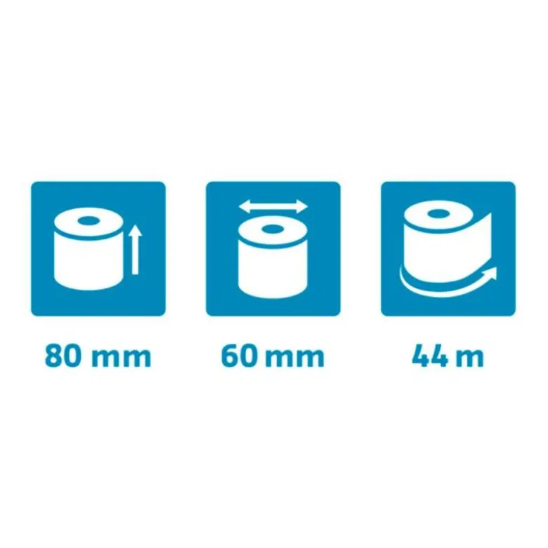 ROLLO SUMADORA EXACOMPTA SAFE CONTACT TERMICO 80 MM X 60 MM 52 G/M2