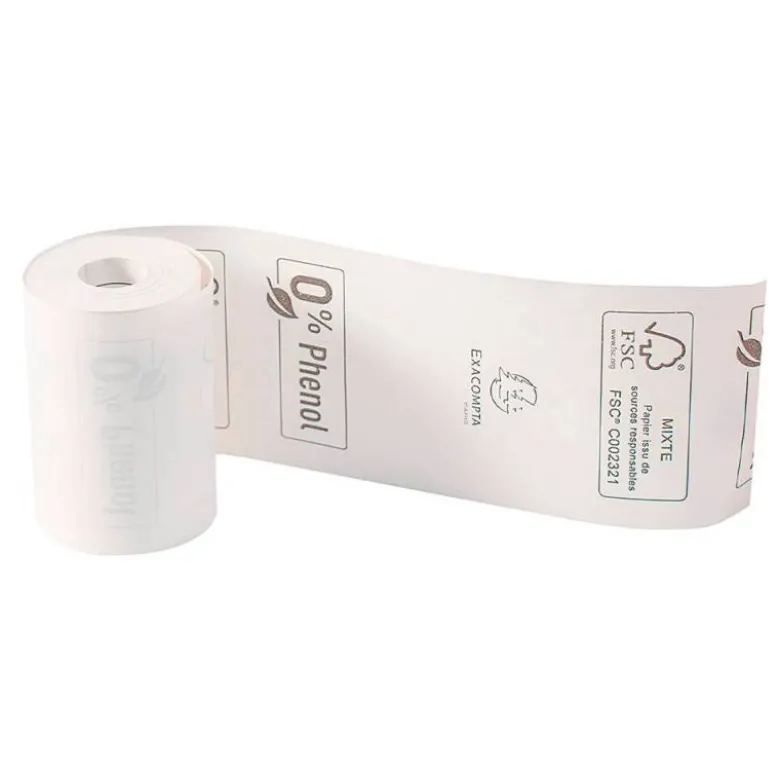 ROLLO SUMADORA EXACOMPTA TERMICO PARA TPV 57 MM X 40 MM 55 G/M2 FSC SIN FENOL NI PLASTICO