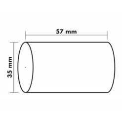 ROLLO SUMADORA EXACOMPTA SAFE CONTACT TERMICO 57 MM X 35 MM 44 G/M2