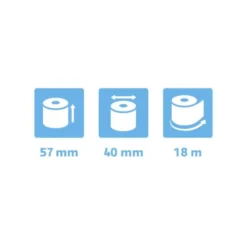 ROLLO SUMADORA EXACOMPTA TERMICO 57X40 MM 55 G/M2 SIN BPA