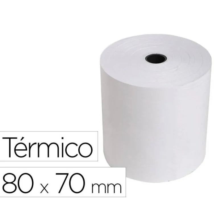 Rollo sumadora exacompta termico 80 mm x 70 mm 55 g/m2 sin bisfenol a