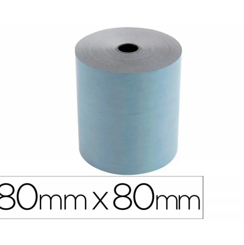 ROLLO SUMADORA EXACOMPTA SAFE CONTACT TERMICO 80 MM X 80 MM 52 G/M2
