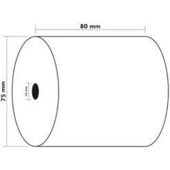 ROLLO SUMADORA EXACOMPTA TERMICO 80 MM X 80 MM 44 G/M2