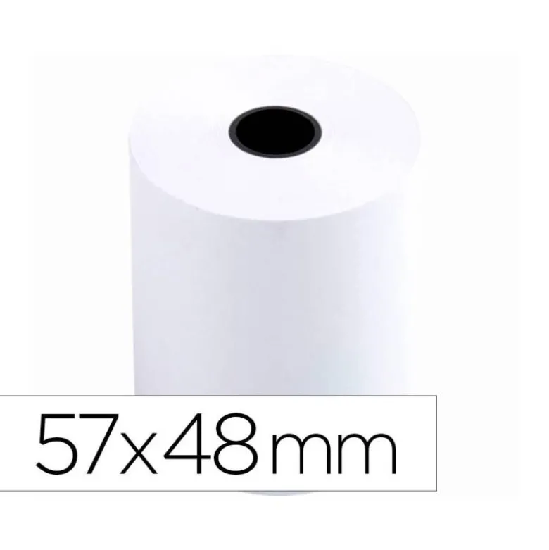 Rollo sumadora q-connect termico 57 mm ancho x 48 mm diametro