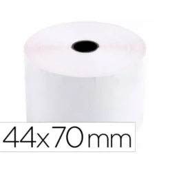 Rollo sumadora termico q-connect 44 mm ancho x 70 mm diametro