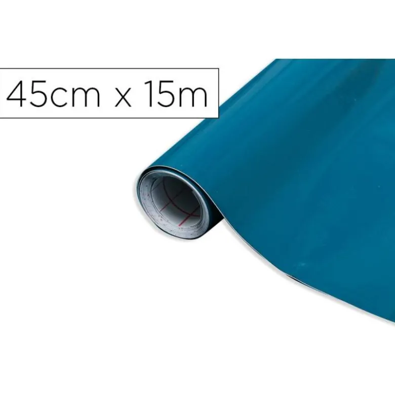 ROLLO ADHESIVO D-C-FIX AZUL PETROLEO ANCHO 45 CM LARGO 15 MT